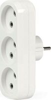 картинка разветвитель SMARTBUY (SBE-10-A02-3) 3 гнезда без заземления плоский 10А 250B от магазина Tovar-RF.ru