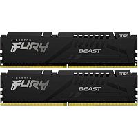 картинка kingston ddr5 dimm 32gb 6400mt/s cl32 (kit of 2) fury beast black expo kf564c32bbek2-32 от магазина Tovar-RF.ru