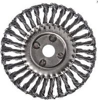 картинка Щетка ЕРМАК (656-052) Щетка металл. для УШМ175мм/22мм, крученая, дисковая ЕРМАК (656-052) Щетка металл. для УШМ175мм/22мм, крученая, дисковая от магазина Tovar-RF.ru