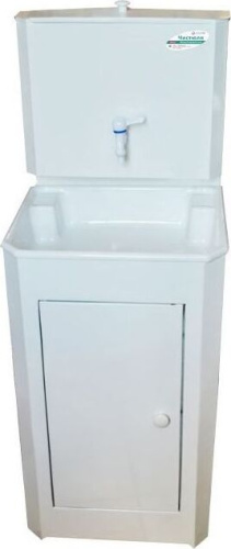 картинка Умывальник ЧИСТЮЛЯ бак полимерное покр. без ЭВН+мойка пластм. белый от магазина Tovar-RF.ru