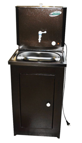 картинка Умывальник ЧИСТЮЛЯ бак полимерное покр. с ЭВН+мойка нерж. медь магазин Tovar-RF.ru являющийся официальным дистрибьютором в России картинка Умывальник ЧИСТЮЛЯ бак полимерное покр. с ЭВН+мойка нерж. медь от магазина Tovar-RF.ru