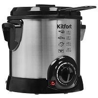 картинка фритюрница kitfort кт-2009,  серебристый/черный от магазина Tovar-RF.ru