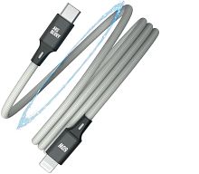 картинка кабель aksberry (6900307880012) x164 magnetic type c - lightning, серый от магазина Tovar-RF.ru