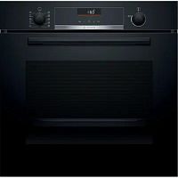 картинка serie 6, духовой шкаф, черный, класс энергоэффективности а, 7 режимов, 2-х слойное остекление, lcd-дисплей, утапливаемые переключатели, галогенное освещение, 10 автопрограмм, самоочистка ecoclean (зад от магазина Tovar-RF.ru
