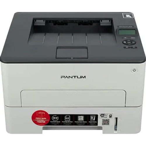 картинка pantum p3010dw принтер, mono laser, дуплекс, a4, 30стр/мин, 1200 х 1200dpi, 128mb, usb, rj45, wi-fi, nfc, серый корпус от магазина Tovar-RF.ru