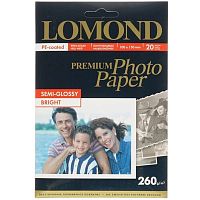 картинка 1103302  LOMOND  Полуглянцевая фотобумага 10x15, 260г/м2, 20 л. от магазина Tovar-RF.ru