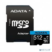 картинка micro securedigital 512gb a-data  class 10 uhs-i a1 100/25 mb/s (sd адаптер) от магазина Tovar-RF.ru