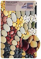 картинка Коврик для ванной САНАКС 00440 Коврик в ванную ПАМЯТЬ - эффект восстановления, одинарный, дизайнерский - камни 50 х 80 см от магазина Tovar-RF.ru