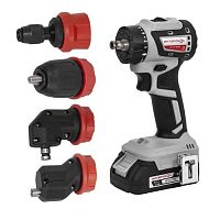 картинка ИНТЕРСКОЛ ДА-13/18В 50 бесщеточная аккум. дрель-шуруп. комби АПИ [776.2.2.79] { Li-ion, кейс, 2 аккум., 2Ач, 4 насадки } от магазина Tovar-RF.ru