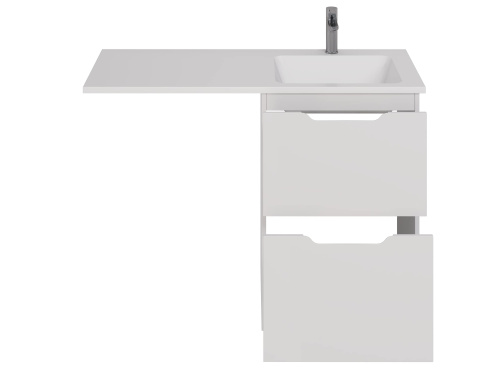 картинка Тумба Bona, 60 см, напольная, 2 ящика, белый глянец от магазина Tovar-RF.ru фото 9