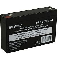 картинка exegate ex285851rus аккумуляторная батарея hr 6-9 (6v 9ah 634w, клеммы f1) от магазина Tovar-RF.ru