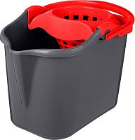 картинка Ведро HOMVER Rimo прямоугольное 13л с отжимом МОП (красный) 221245306/03 от магазина Tovar-RF.ru