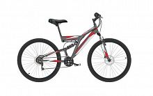 картинка велосипед black one phantom fs 27 серый/красный/серый 18" hq-0005334от магазина Tovar-RF.ru