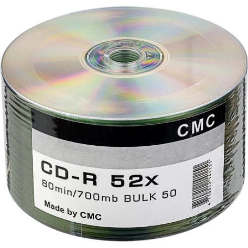 картинка диски cmc cd-r 80 52x bulk/50 (141151) от магазина Tovar-RF.ru