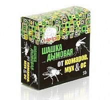 картинка Средство от насекомых HELP 80233 шашка дымовая от комаров, мух, ос инсектицидная, 50г от магазина Tovar-RF.ru