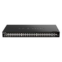 картинка d-link dgs-1520-52/a1a управляемый l3 стекируемый коммутатор с 48 портами 10/100/1000base-t, 2 портами 10gbase-t и 2 портами 10gbase-x sfp+ от магазина Tovar-RF.ru