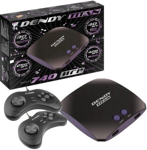 картинка игровая консоль dendy titan 740 игр от магазина Tovar-RF.ru
