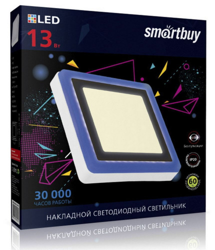 картинка Светильник SMARTBUY (SBLSq1-DLB-13-3K-B) 13w/3000K+B от магазина Tovar-RF.ru