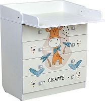 картинка комод фея комод фея 1580 жирафик, белый (1 кор) фея комод фея 1580 жирафик, белый (1 кор) от магазина Tovar-RF.ru