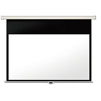 картинка lumien master picture csr lmp-100114csr настенный экран 194x276 см(раб.область 166х266 см) (123") matte white, механизм плавного возврата, возможность потолочн./настенного крепления  (белый корпус)4:3 от магазина Tovar-RF.ru