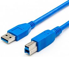картинка кабель usb am-bm atcom (at2824) кабель usb 3 m (usb 3.0, am- bm, синий) от магазина Tovar-RF.ru
