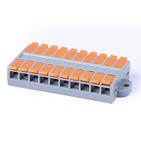 картинка Cabeus MX662-10R Клемма соединительная универсальная проходная 10 полюсов с рычагом 0,5-6,0 (1шт) от магазина Tovar-RF.ru