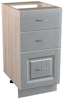 картинка Кухонный модуль БИТЕЛ Кантри СТР 400-3 фасад белый,каркас дуб молочный (модуль с 3-мя ящиками) БИТЕЛ Кантри СТР 400-3 фасад белый,каркас дуб молочный (модуль с 3-мя ящиками) от магазина Tovar-RF.ru