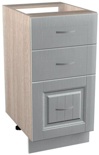 картинка Кухонный модуль БИТЕЛ Кантри СТР 400-3 фасад белый,каркас дуб молочный (модуль с 3-мя ящиками) БИТЕЛ Кантри СТР 400-3 фасад белый,каркас дуб молочный (модуль с 3-мя ящиками) от магазина Tovar-RF.ru