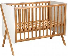 картинка мебель для новорожденных polini кровать детская kids porto 1300 белый-дуб крафт золотой (1 кор.) от магазина Tovar-RF.ru