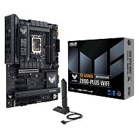 картинка asus tuf gaming z890-plus wifi (socket 1851, atx, 4xddr5(192gb), dp/hdmi,1xpcie 5.0x16/1xpcie 4.0x16/1xpcie 4.0x4, 2xpcie 4.0x1, 1xlan (2.5gbe), wi-fi, 4xsata 6gb/s, 4xm.2,1xtype-c, 6xusb 3) от магазина Tovar-RF.ru