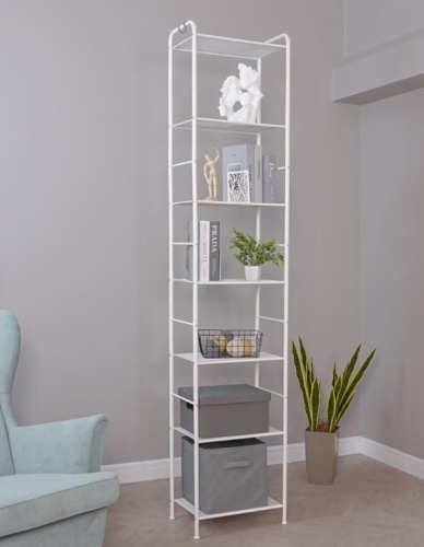 картинка Стеллаж ЗМИ Стеллаж "Валенсия 17" (Белый) СТВ17 Б ЗМИ Стеллаж "Валенсия 17" (Белый) СТВ17 Б от магазина Tovar-RF.ru