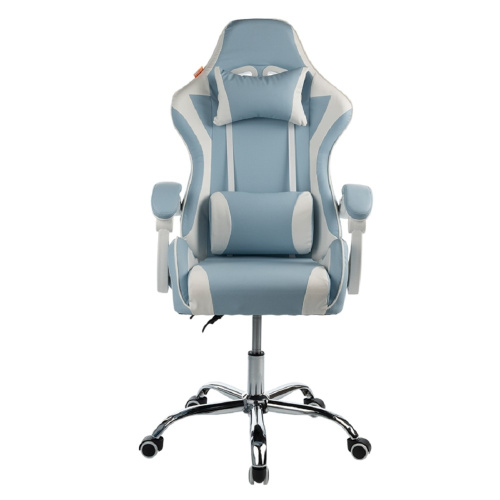 картинка Кресло игровое Filum FL-CH-G-010 крестовина из металла/хром, спинка/сиденье экокожа, газлифт 100мм, колеса пластик с белой окантовкой, подушка для шеи (1113083) магазин Tovar-RF.ru являющийся официальным дистрибьютором в России картинка Кресло игровое Filum FL-CH-G-010 крестовина из металла/хром, спинка/сиденье экокожа, газлифт 100мм, колеса пластик с белой окантовкой, подушка для шеи (1113083) от магазина Tovar-RF.ru