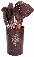 картинка Набор кухонных принадлежностей KELLI KL-01123 Шоколадный от магазина Tovar-RF.ru