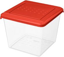 картинка HOMVER Асти для продуктов квадратный 1л (красный) 221100406/04 от магазина Tovar-RF.ru