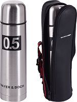 картинка термос mayer&boch 27611 серебристый/ черный mayer&boch 27611 серебристый/ черныйот магазина Tovar-RF.ru