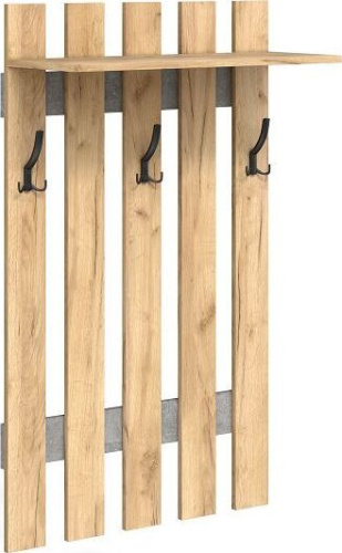 картинка Вешалка открытая БИТЕЛ ПРИХОЖАЯ МИНИ ВЕШАЛКА МЛ-3 (ДУБ ЗОЛОТОЙ КРАФТ/АТЕЛЬЕ СВЕТЛОЕ) БИТЕЛ ПРИХОЖАЯ МИНИ ВЕШАЛКА МЛ-3 (ДУБ ЗОЛОТОЙ КРАФТ/БЕТОН) от магазина Tovar-RF.ru