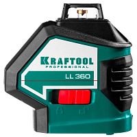 картинка KRAFTOOL LL360 #2 нивелир лазерный, 2х360° , 20м/70м,  IP54, точн. +/-0,2 мм/м, держатель, в коробке (34645-2) от магазина Tovar-RF.ru