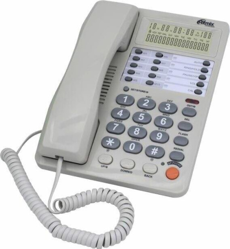 картинка телефон проводной ritmix rt-495 white ritmix rt-495 white от магазина Tovar-RF.ru