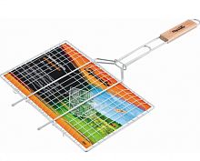 картинка решетка-гриль sparta 69567 решетка-гриль 220х340 мм, хромированнаяот магазина Tovar-RF.ru