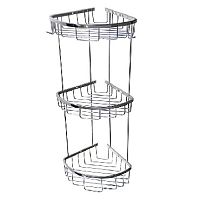 картинка Полка САНАКС 75255 Полочка угловая овальная тройная 22 см от магазина Tovar-RF.ru