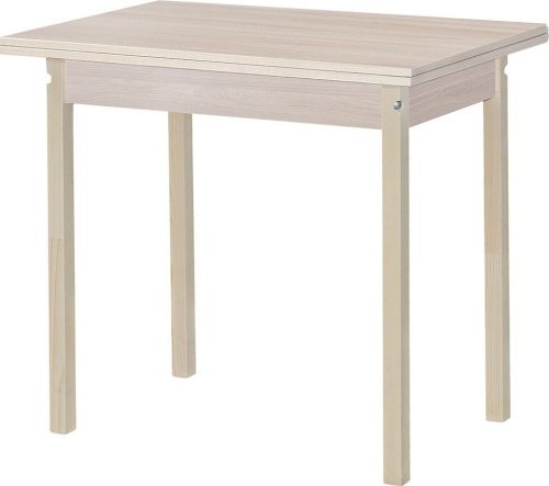 картинка Стол обеденный ЭЛЕГИЯ Стол обеденный раскладной ЛДСП ПН (Бесцветный (Лак),Ясень шимо светлый) (1 кор.) от магазина Tovar-RF.ru