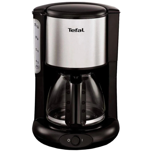 картинка кофеварка капельная tefal cm361838 1000вт серебристый/черный от магазина Tovar-RF.ru