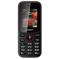 картинка texet тм-128 мобильный телефон цвет черный-красный от магазина Tovar-RF.ru