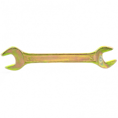картинка Ключ рожковый, 14 х 15 мм, желтый цинк Сибртех от магазина Tovar-RF.ru