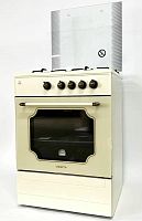 картинка плита газовая vesta bergamo vgg 10-g бежевая retro гк духовки (чуг решётки) от магазина Tovar-RF.ru