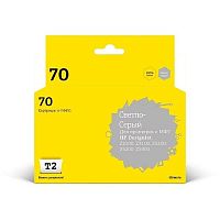 картинка t2 c9451a картридж (ic-h9451) №70 для hp designjet z2100/z3100/z3200/z5200/z5400, светло-серый, с чипом, пигментный от магазина Tovar-RF.ru