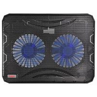 картинка buro подставка для ноутбука 15.6"358x270x21mm 1xusb 2x 140mmfan 597г металлическая сетка/пластик черный (bu-lcp156-b214) от магазина Tovar-RF.ru