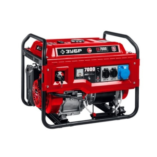 картинка ЗУБР Бензиновый генератор с электростартером 7000 Вт  [СБ-7000Е] от магазина Tovar-RF.ru