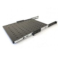 картинка полка выдвижная hyperline tss3-800-ral9004 1u нагр.:20кг. 19" 800мм черный (упак.:1шт) от магазина Tovar-RF.ru