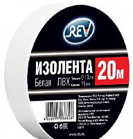 картинка Изолента ПВХ REV 28680 6 Изолента ПВХ 0,13*15мм Белая 20м от магазина Tovar-RF.ru